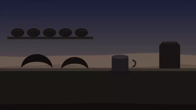 كرواسون وفنجان وكيس ورقي على طاولة في ضوء خافت