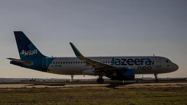 طائرة ايرباص A320 تابعة لطيران الجزيرة
