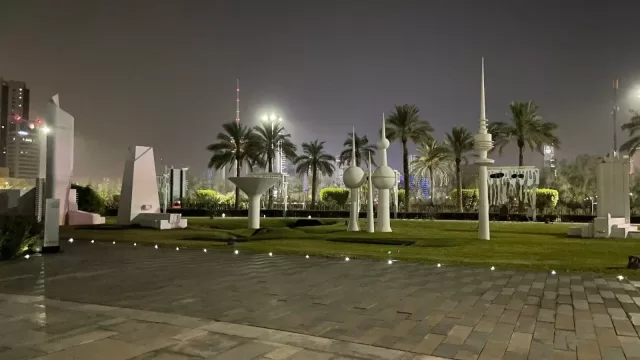 A view across Al-Shaheed Park in Kuwait City