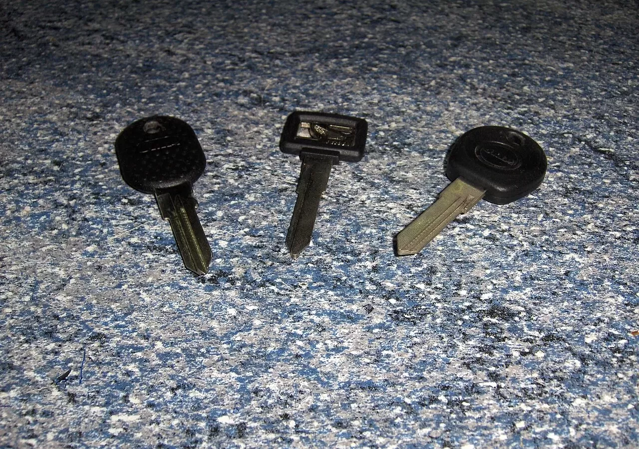 A set of car keys