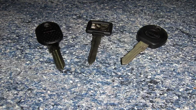 A set of car keys