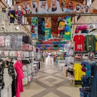 A commercial arcade in the Mubarakiya souk, Kuwait City