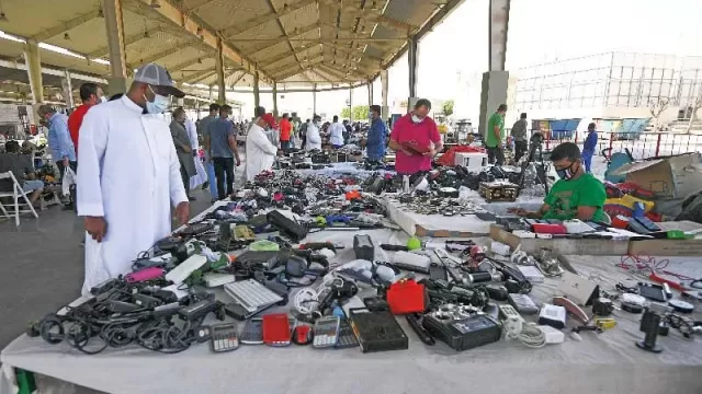 Stalls at the Friday Market in Kuwait