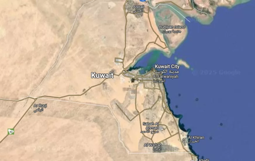 A map of Kuwait showing its governorates