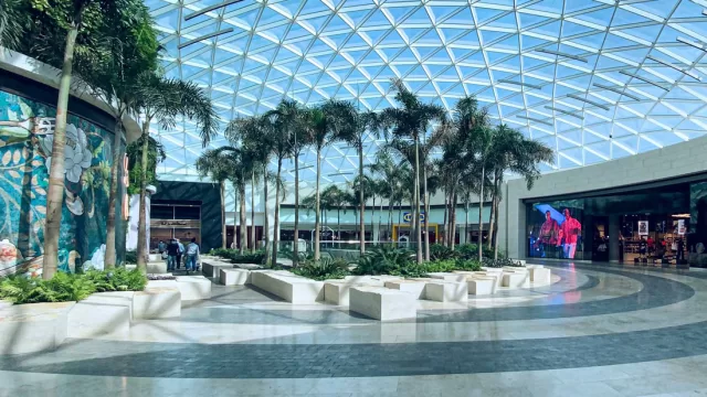 Inside a shopping mall in Kuwait
