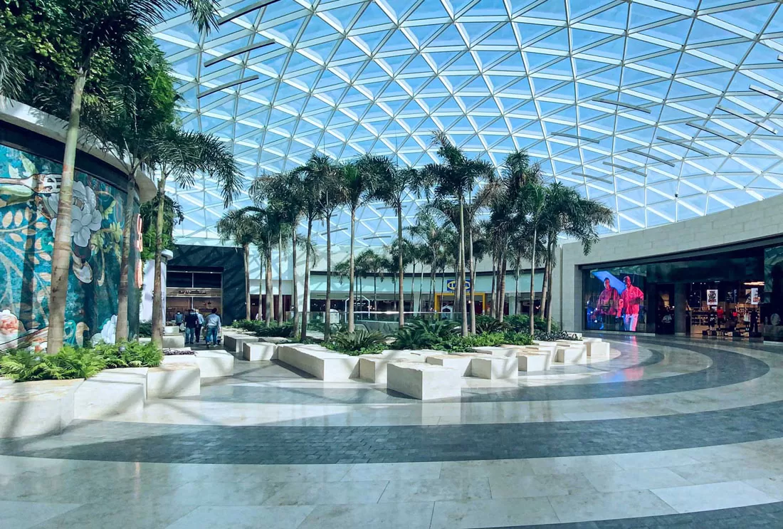 Inside a shopping mall in Kuwait