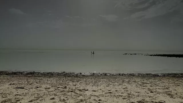 The shoreline at Messilah Beach in Kuwait