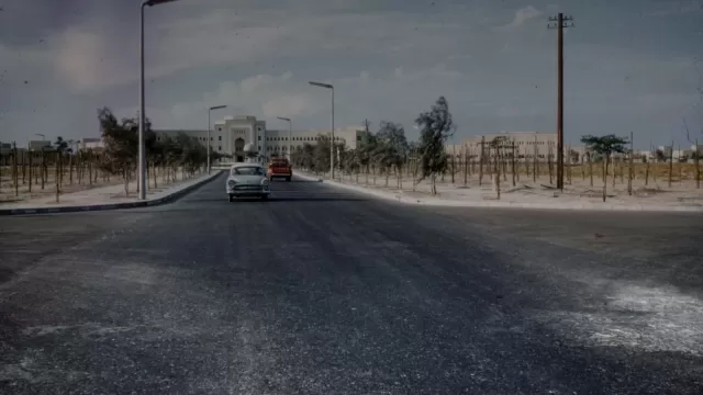 A street scene in Kuwait in 1961