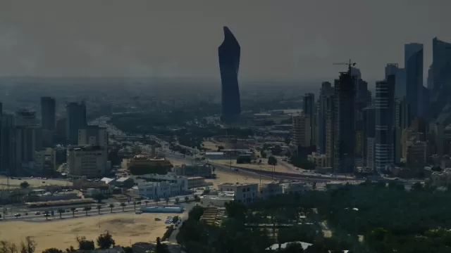 The skyline of Kuwait City