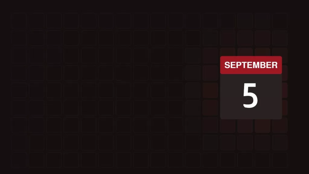 5 September: What Happened On This Day