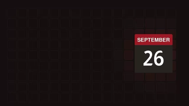26 September