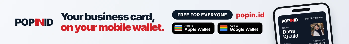 POPINID — your business card, in your phone wallet