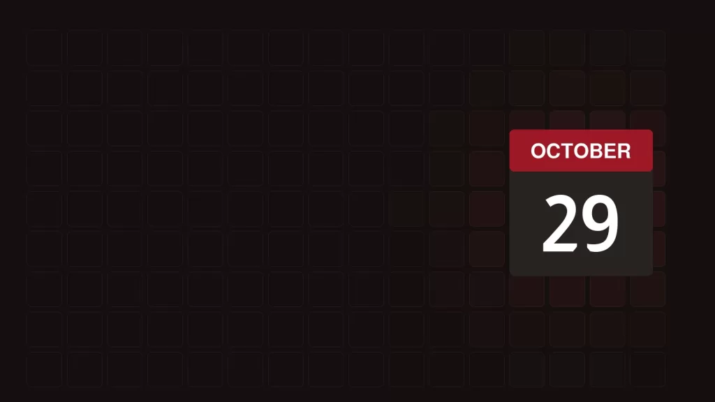 29 October: What Happened On This Day