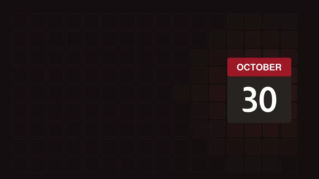 30 October: What Happened On This Day